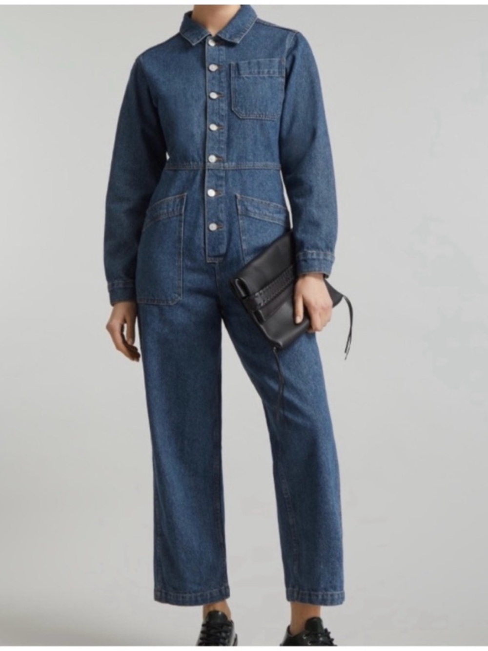 Lisa Says Gah Denim Coverall Jumpsuit